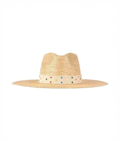 Vanilla Swiss Dot Hat