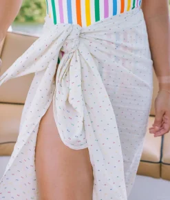 Vanilla Swiss Dot Sarong
